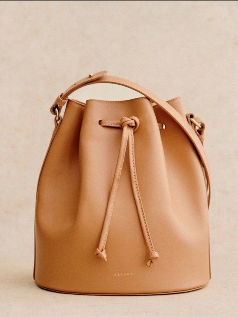 Sezane Farrow Bag Smooth Honey - Size TU